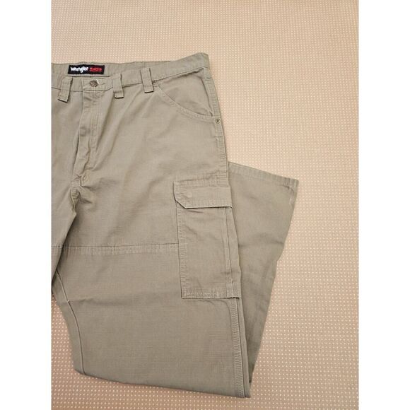 Mens 44x30 Wrangler RIGGS Canvas Double Front Knee Cargo Ripstop 103W060BR Pants - Picture 11 of 11